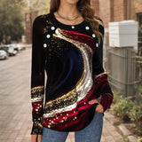 Blusa Casual com Efeito Degradê