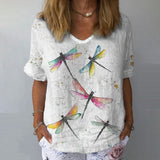 Vintage Dragonfly Graphic T-Shirt