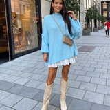 Botas Camperas Altas Selenay en Color Beige