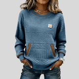 Noelle™ | Sweatshirt de Gola Redonda em Diversas Cores