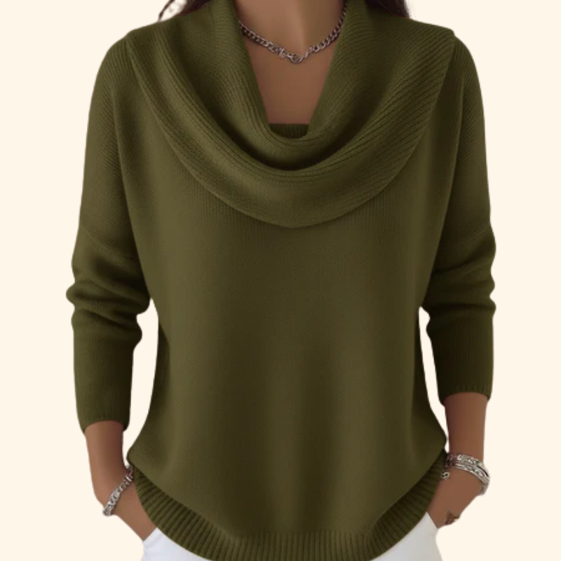 Julia | Jersey com Gola Drapeada