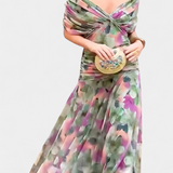 Alondra | Vestido Longo Floral com Decote em V