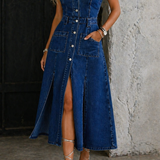 Camila - Vestido com Frente Aberta