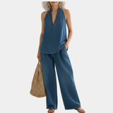 Rita - Conjunto de Duas Peças em Denim