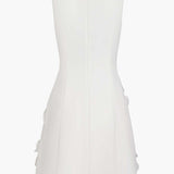 Vestido Mini Sem Mangas Elegante com Detalhe Recortado