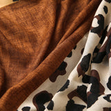 Cachecol Casual com Estampa de Leopardo