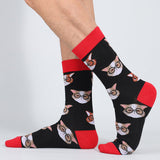 Meias Vintage com Estampa de Animais