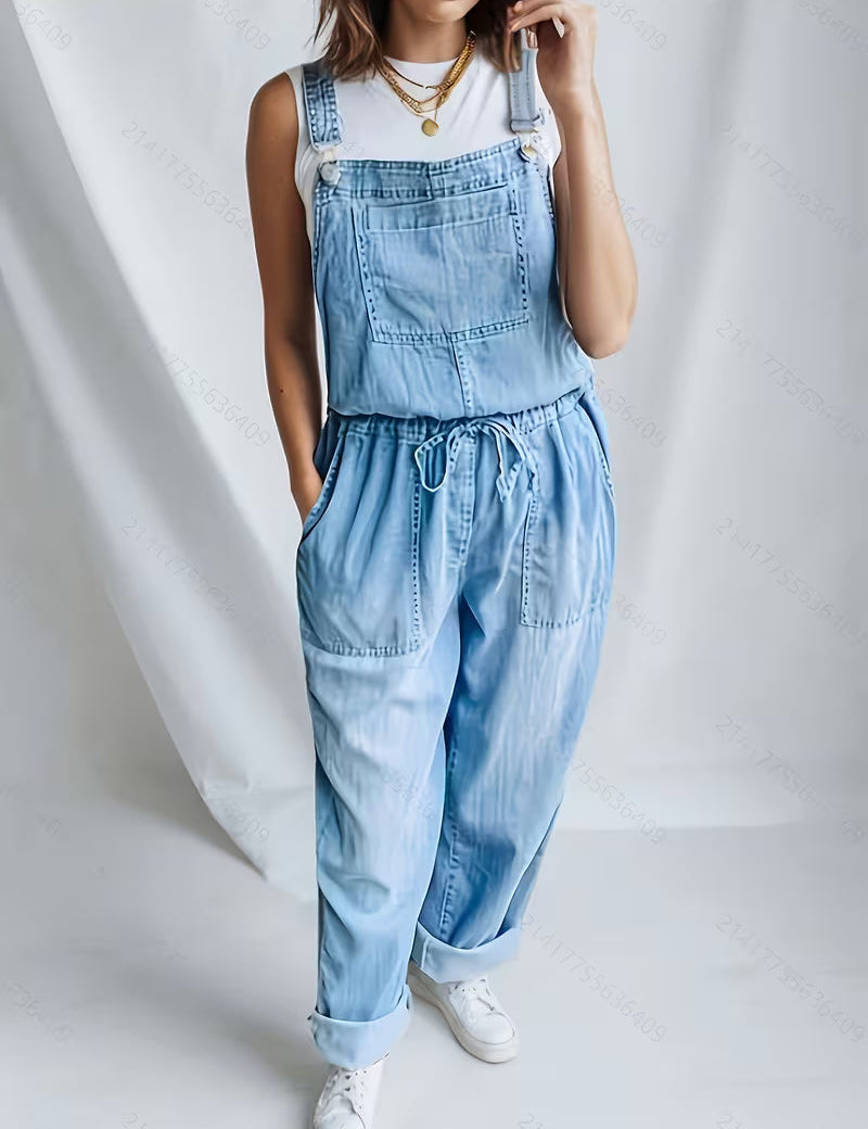 Verónica - Macacão Relaxado Denim