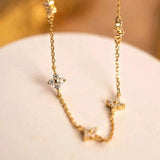 Colar Vintage com Trevo de Quatro Folhas
