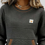 Noelle™ | Sweatshirt de Gola Redonda em Diversas Cores