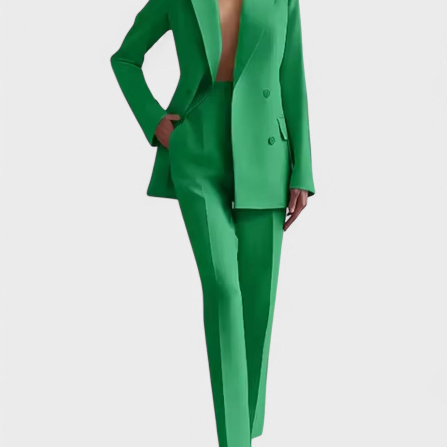 Olívia - Conjunto de Blazer e Calças Elegantes