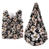 Bolsa Vintage com Estampa Floral