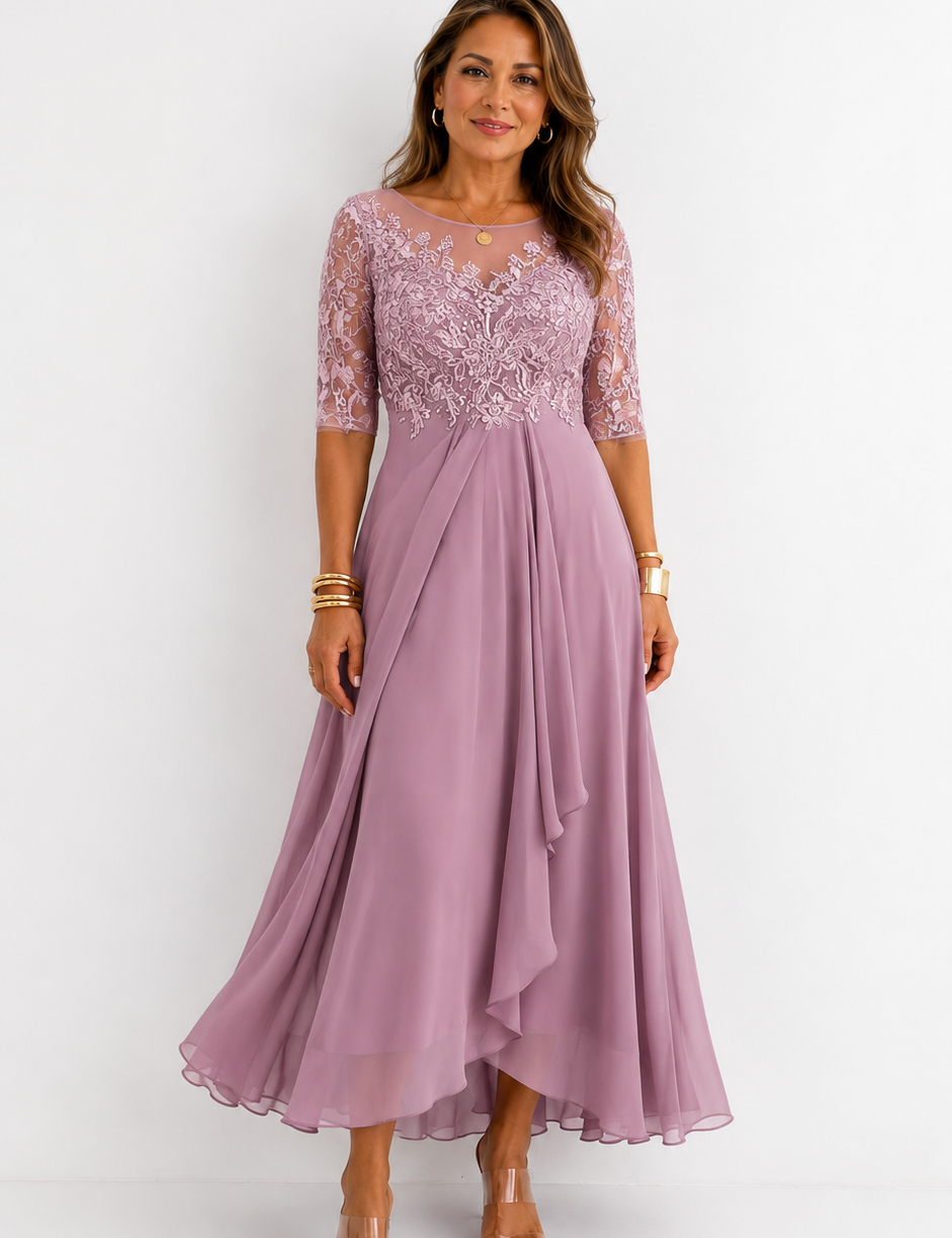 RHONDA | Vestido de Renda Elegante