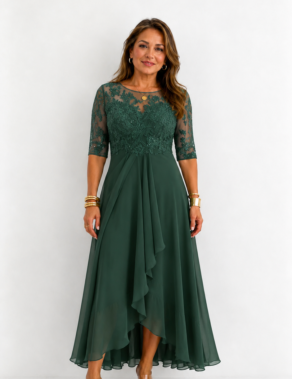 RHONDA | Vestido de Renda Elegante