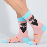 Meias Vintage com Estampa de Animais