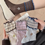 Meias Estampadas com Estilo Descontraído