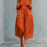 Conjunto Feminino de Duas Peças com Bainha Ajustada