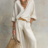 TARA · CONJUNTO RESORT DE LINO NATURAL