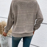 BEAUMONT NICE | PULÔVER COM MANGAS BATWING RIBBADAS PARA MULHERES