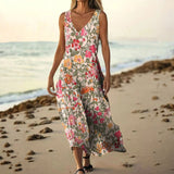 Vestido Vintage com Estampa Floral
