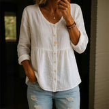 Camisa Casual de Tono Sólido