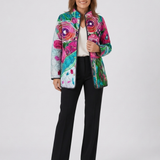 DELACROIX | Lucie Floral Watercolor Quilted Jacket
