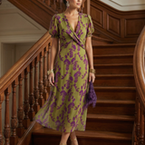 Virel | Vestido Midi Relaxado que Cobre a Barriga