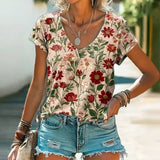 Vintage Floral Print T-Shirt