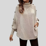 Norelle™ | Pullover de Gola Alta em Tricô