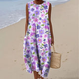 Lavanda - Vestido Floral de Verão