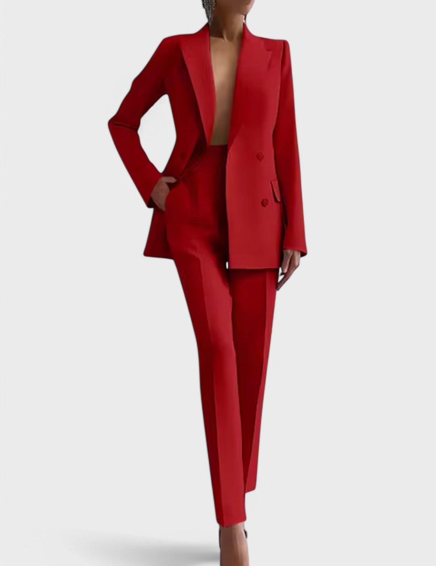 Olívia - Conjunto de Blazer e Calças Elegantes