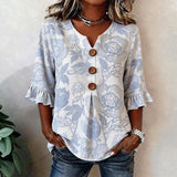 "Blusa Vintage com Estampa Floral" can be rewritten as "Blusa Vintage com Design Floral".