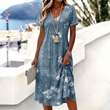 Vestido Vintage com Estampa Floral
