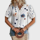 Emília - Blusa com decote em V