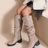 Botas de ante beige fawn