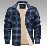Tiago - Fleece Trucker Jacket with Stripes