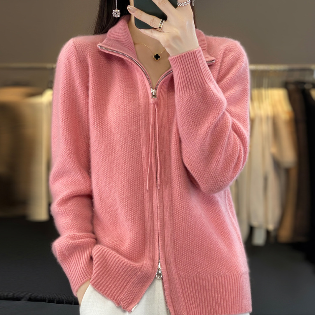 Luna | Cardigan Confortável com Zíper