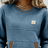 Noelle™ | Sweatshirt de Gola Redonda em Diversas Cores