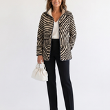 DELACROIX | Léa Quilted Jacket with Circle Design