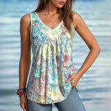 Blusa Casual com Estampa Floral