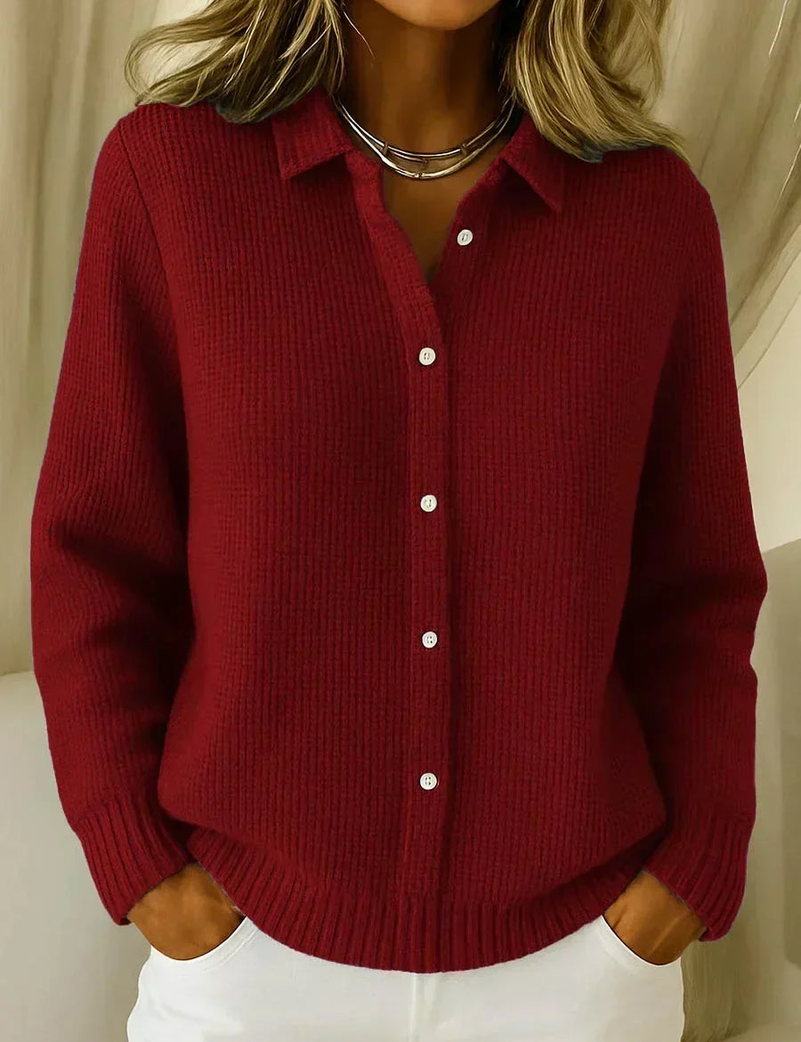 Katrina | Cardigan de Tricot Texturizado com Botões