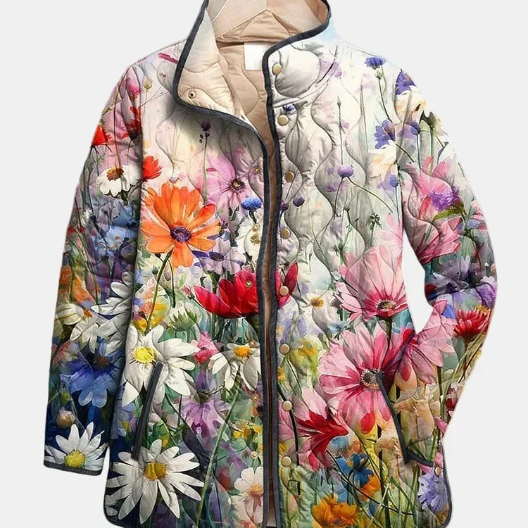 DELACROIX | Manon Floral Quilted Jacket