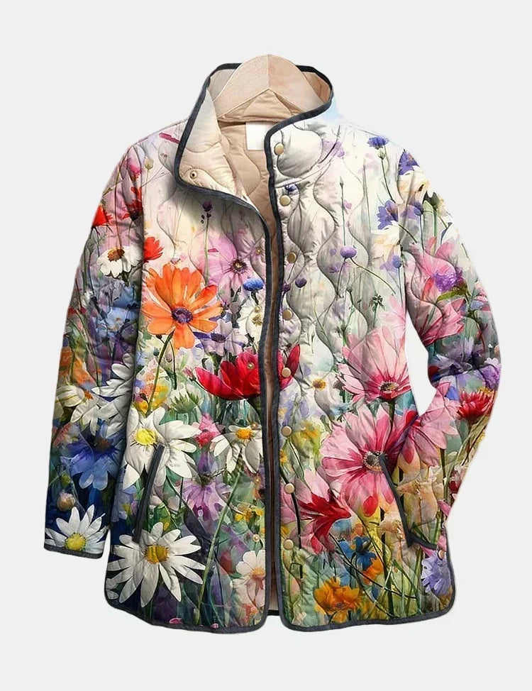 DELACROIX | Manon Floral Quilted Jacket