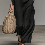 Lua | Vestido longo com bolsos