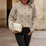 Suéter Tricot com Estampa de Poás Casual