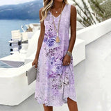 Vestido Vintage com Estampa Floral