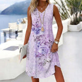 Vestido Vintage com Estampa Floral