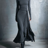 Naomie | Vestido Maxi com Detalhe de Nó Lateral
