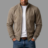 COSIMO™ | JAQUETA BOMBER EM CAMURÇA
