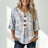 "Blusa Vintage com Estampa Floral" can be rewritten as "Blusa Vintage com Design Floral".